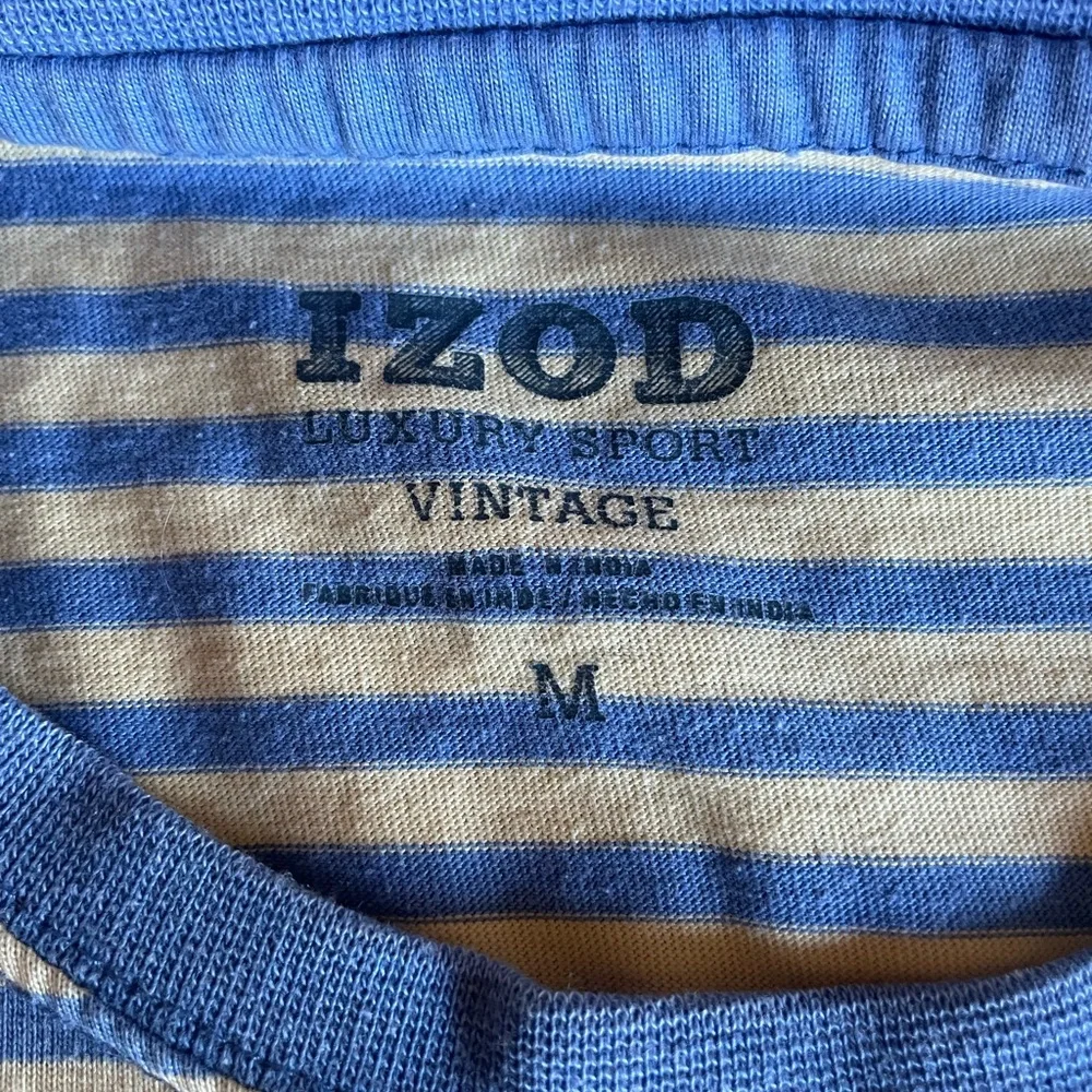 Izod Luxury Sport Vintage Striped Shirt - Picture 2 of 6